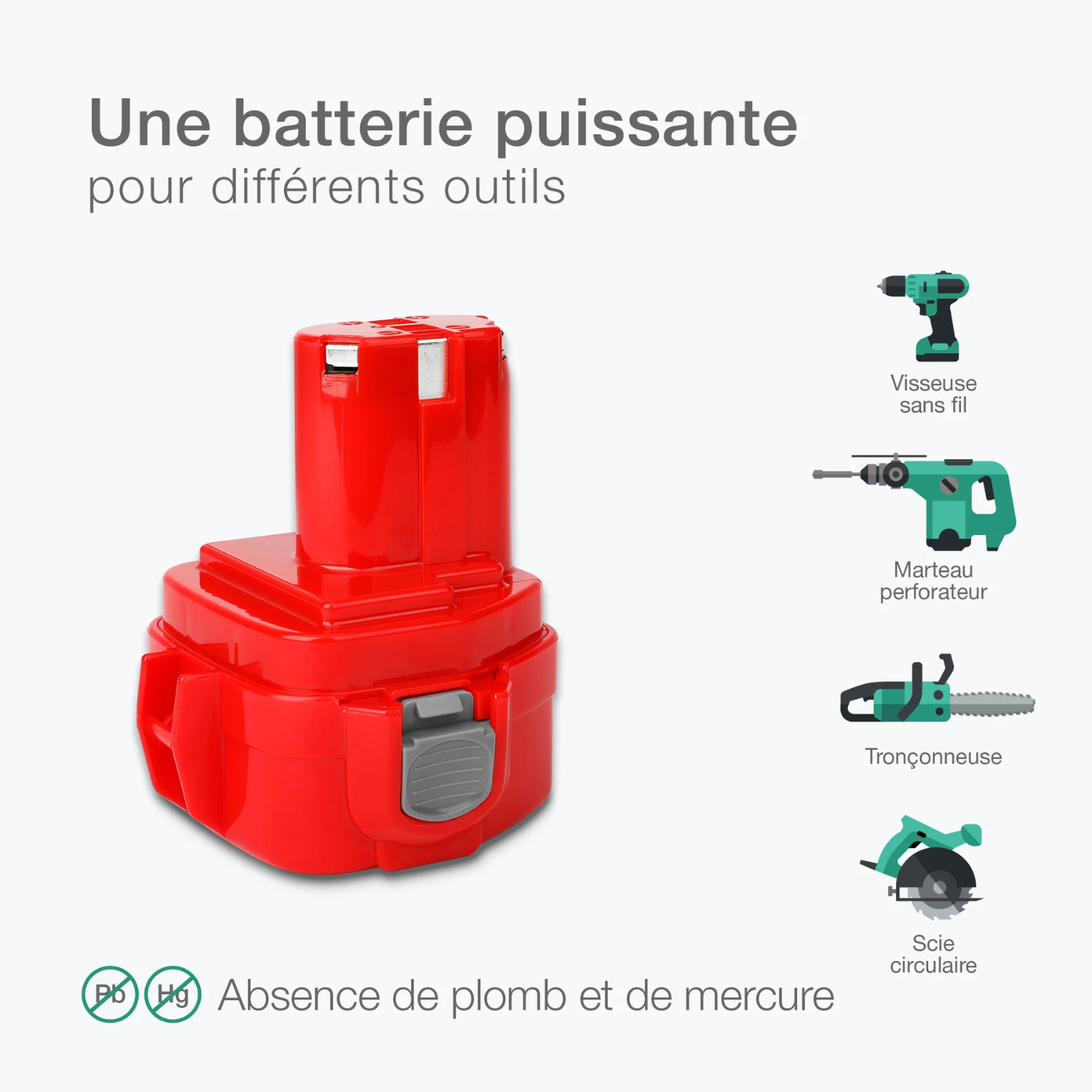 Batterie makita 1202 3000mah 3 Batterie makita 1202 3000mah – Image 3