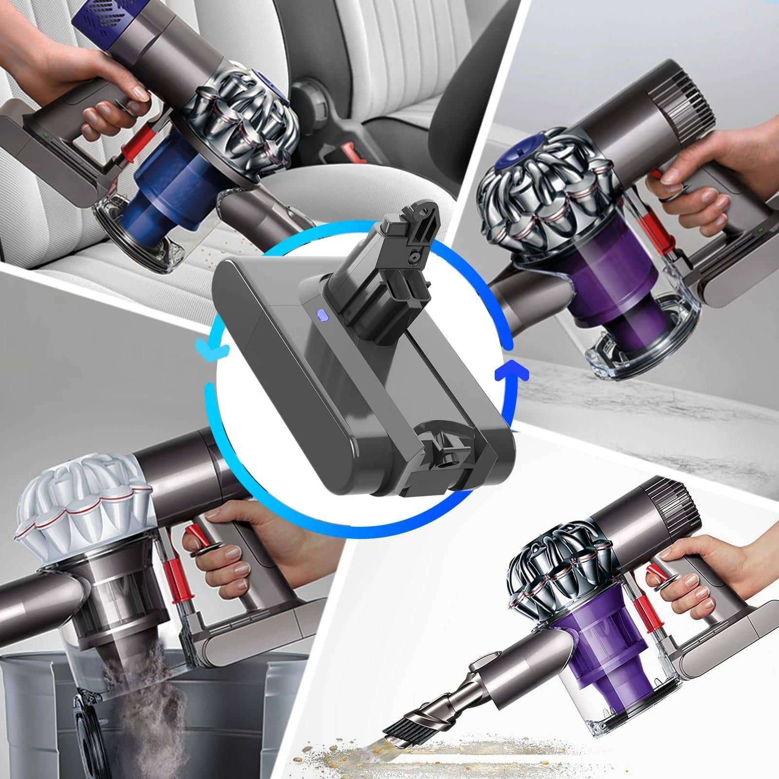 Batterie compatible Dyson SV05 (V6) – 21,6 V 6000 mAh Li-ion 3 Batterie compatible Dyson SV05 (V6) – 21,6 V 6000 mAh Li-ion – Image 3