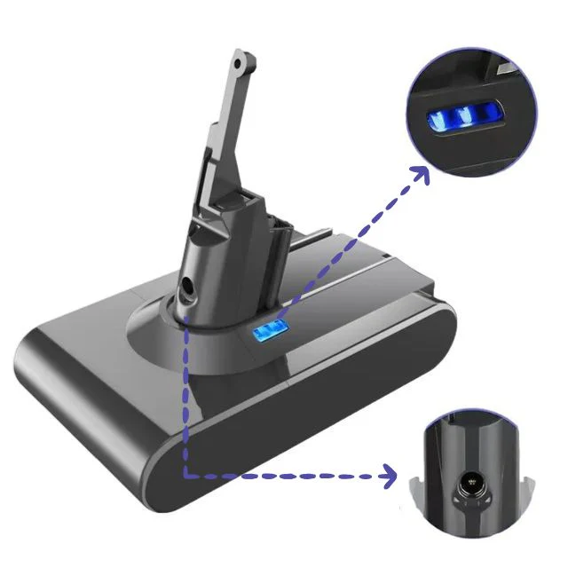 Batterie compatible Dyson SV10 (V8) – 21,6 V 6000 mAh Li-ion 2 Batterie compatible Dyson SV10 (V8) – 21,6 V 6000 mAh Li-ion – Image 2